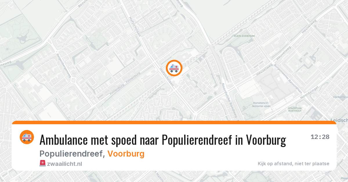 Ambulance met spoed naar Populierendreef in Voorburg — 9 feb 2026