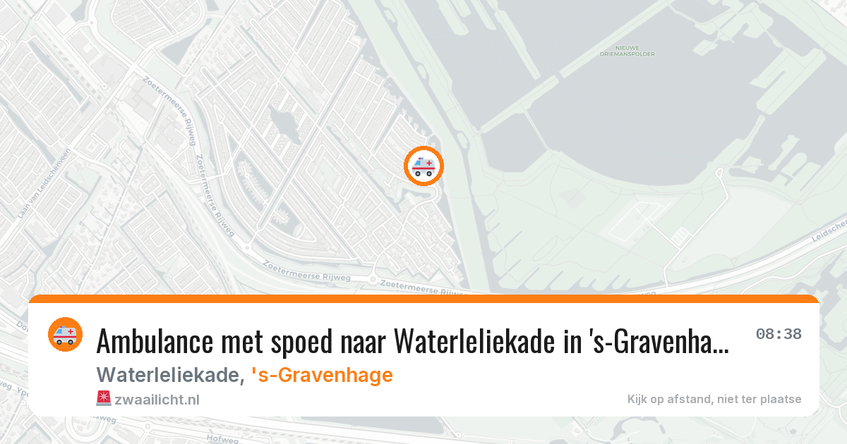 Ambulance met spoed naar Waterleliekade in 's-Gravenhage — 29 jan 2026