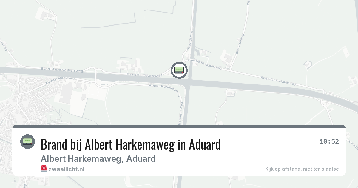 Brand bij Albert Harkemaweg in Aduard — 19 feb 2026