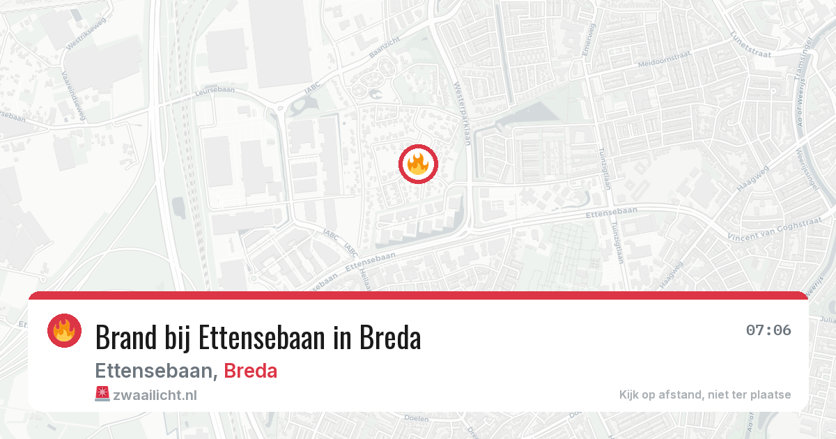 Brand bij Ettensebaan in Breda — 27 mrt 2026