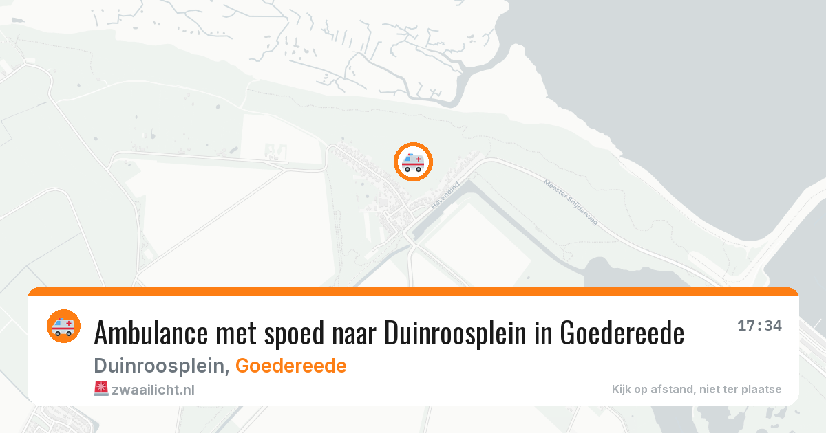 Ambulance met spoed naar Duinroosplein in Goedereede — 3 aug 2026