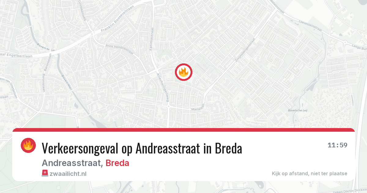 Verkeersongeval op Andreasstraat in Breda — 7 apr 2026