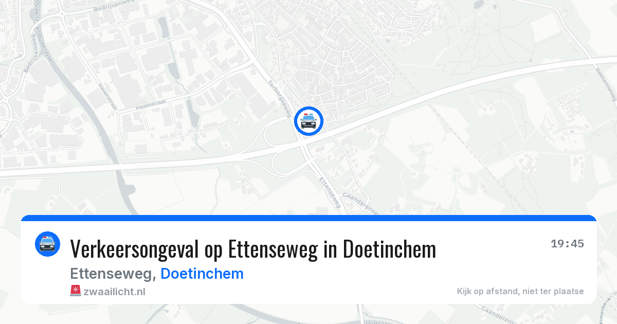Verkeersongeval op Ettenseweg in Doetinchem — 27 jun 2026