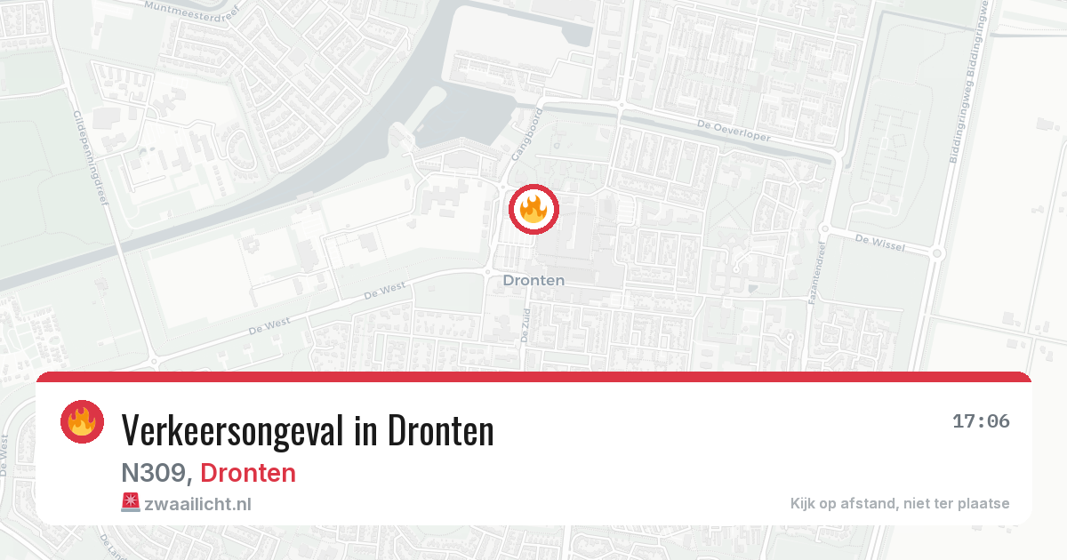 Verkeersongeval in Dronten — 17 mei 2026
