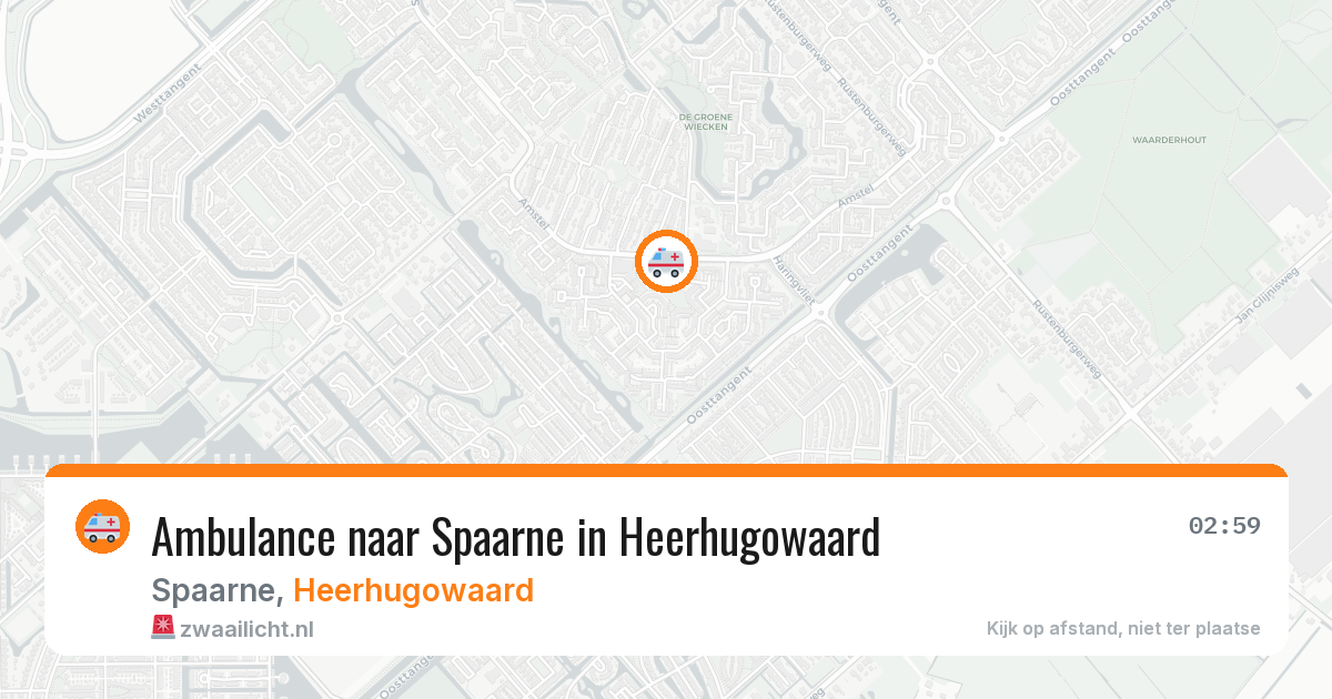 Ambulance naar Spaarne in Heerhugowaard — 12 jun 2026