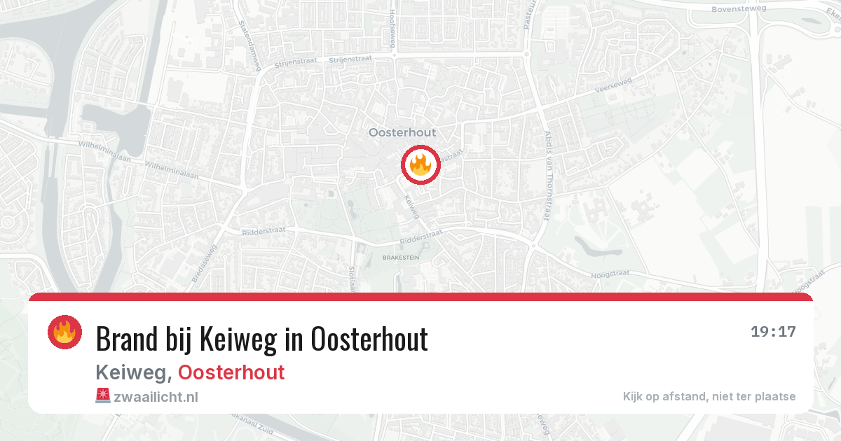 Brand bij Keiweg in Oosterhout — 28 jun 2026