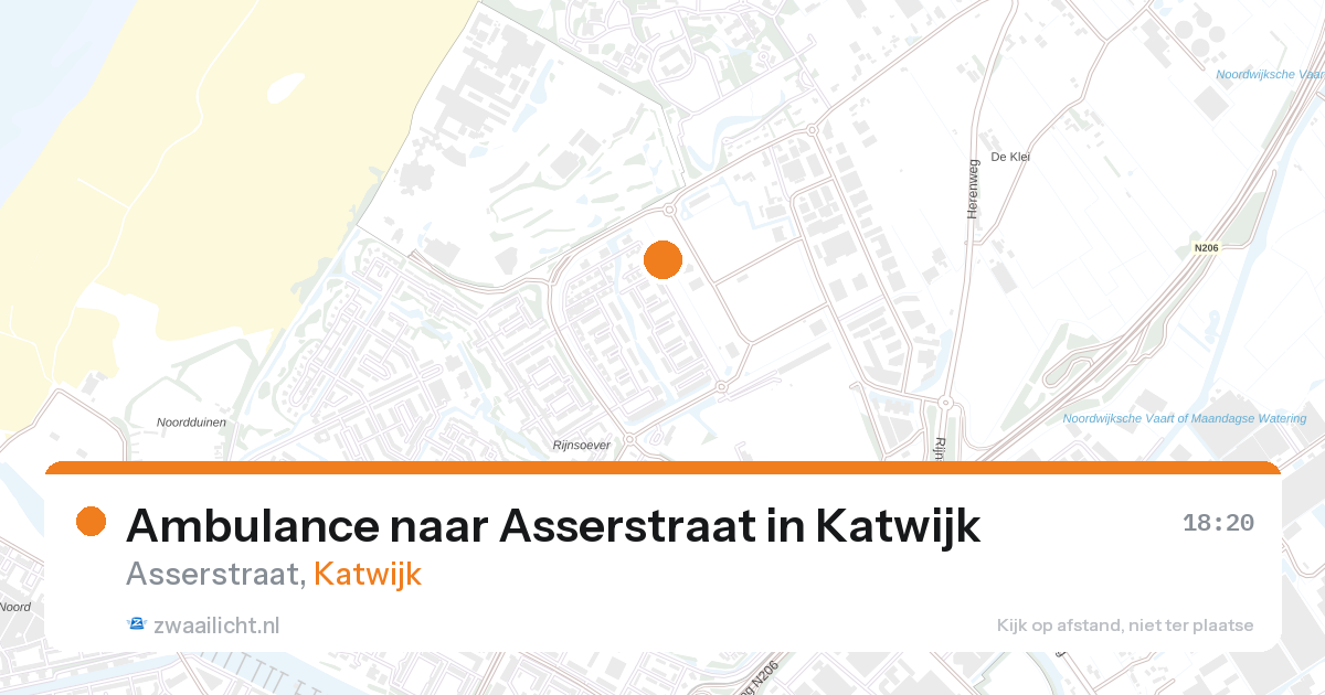 Ambulance naar Asserstraat in Katwijk — 2 mrt 2026