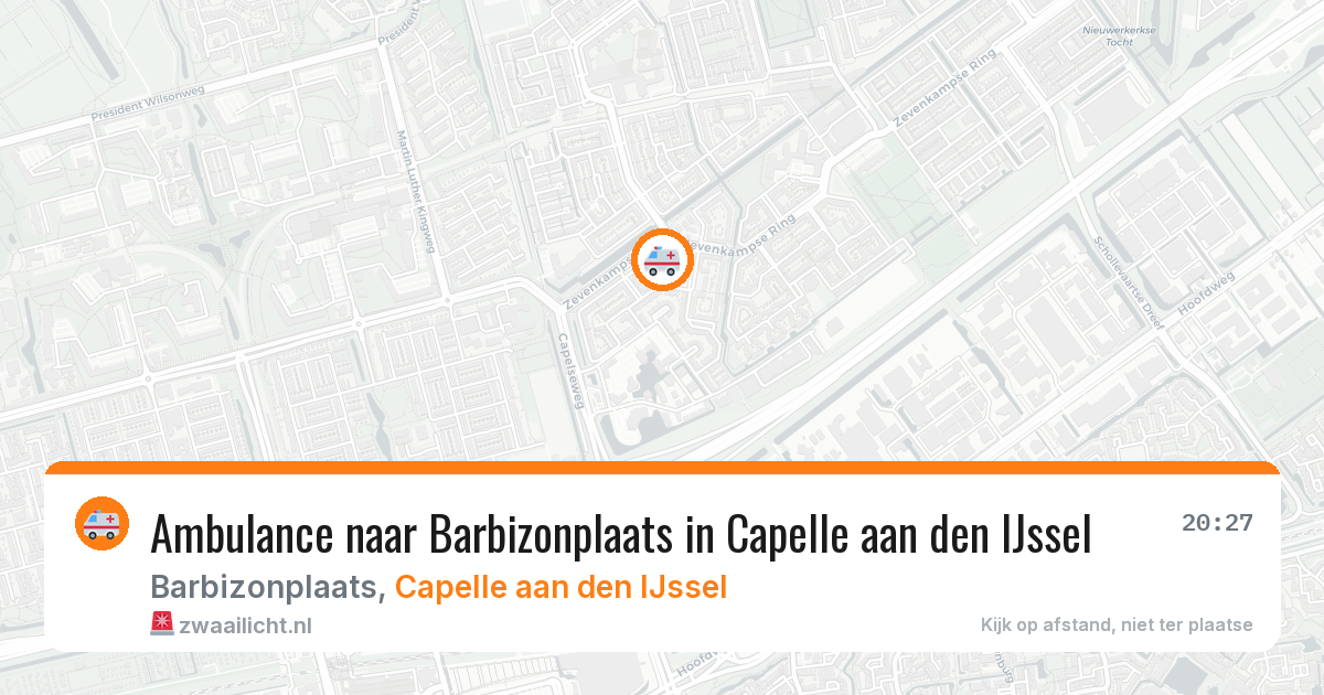 Ambulance naar Barbizonplaats in Capelle aan den IJssel — 31 mei 2026