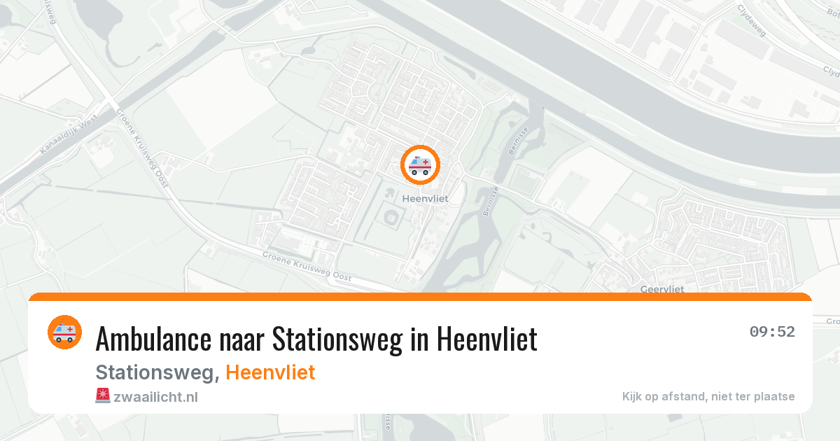 Ambulance naar Stationsweg in Heenvliet — 19 jul 2026