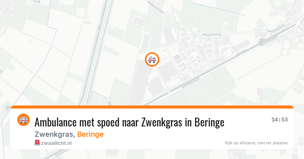 Ambulance met spoed naar Zwenkgras in Beringe — 26 jun 2026