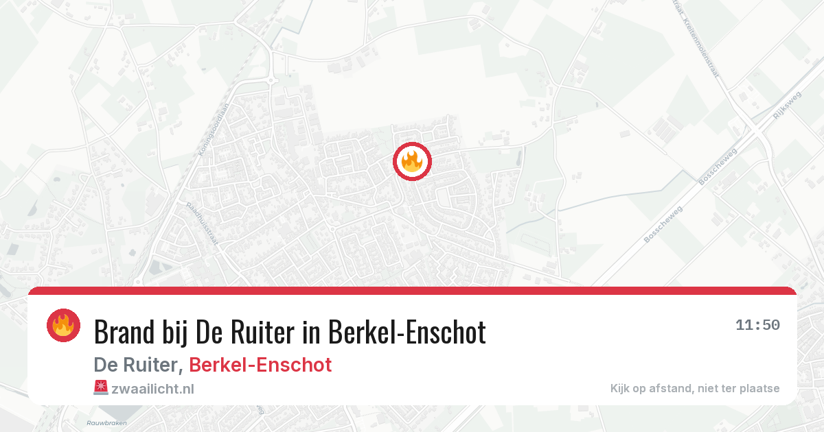 Brand bij De Ruiter in Berkel-Enschot — 19 mei 2026