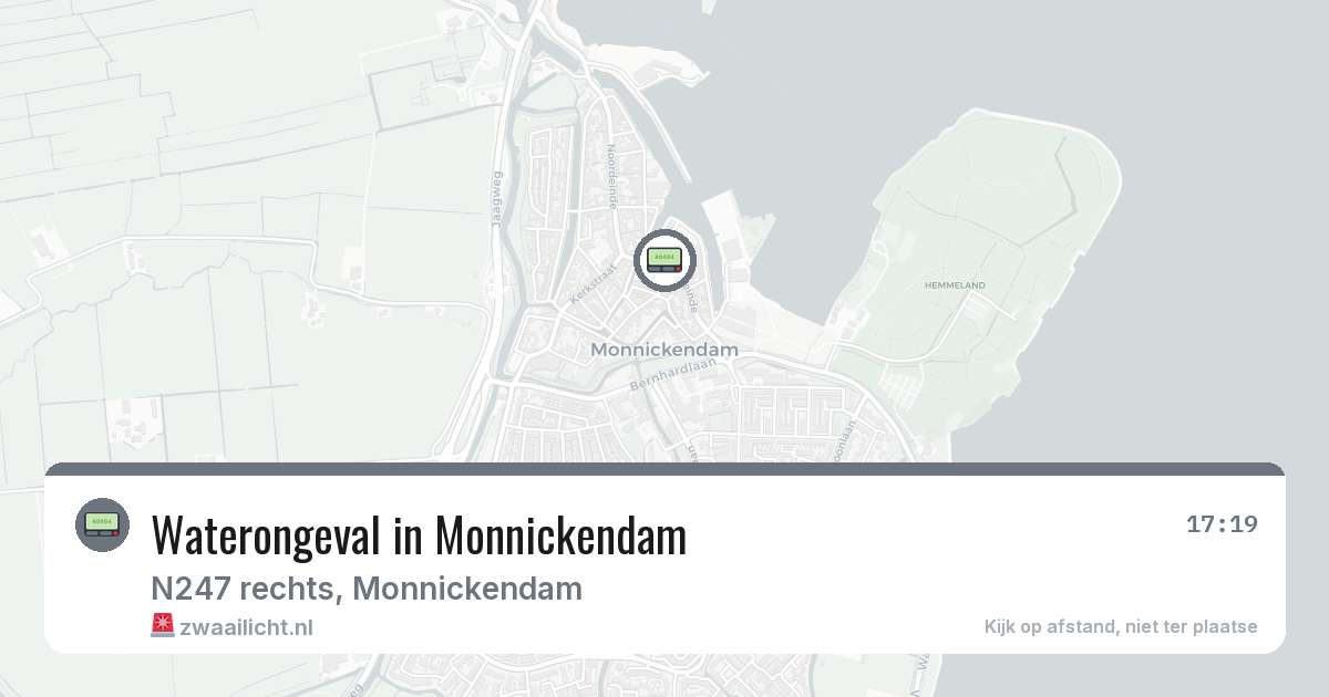 Waterongeval in Monnickendam — 14 feb 2026