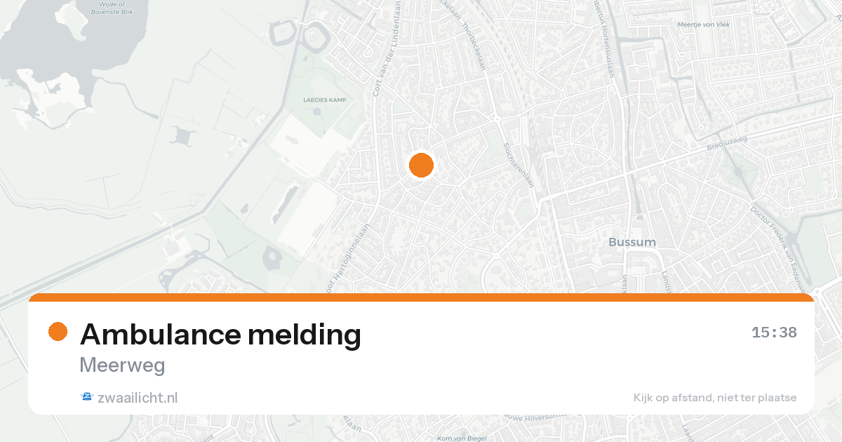 Ambulance melding — 31 mei 2026