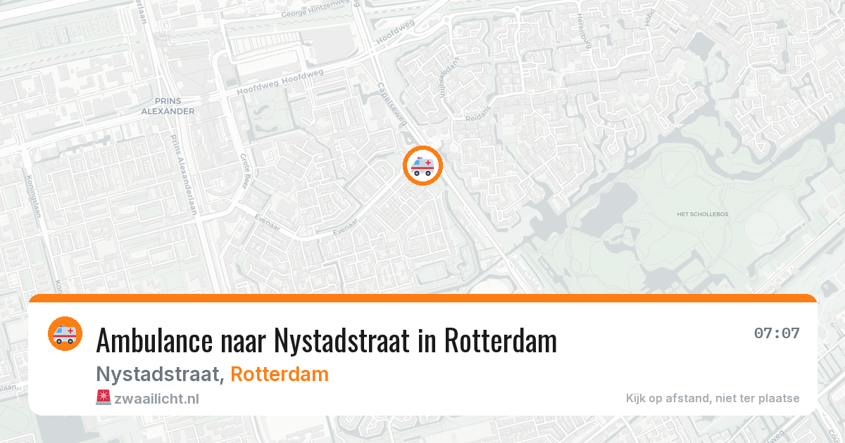 Ambulance naar Nystadstraat in Rotterdam — 29 jan 2026