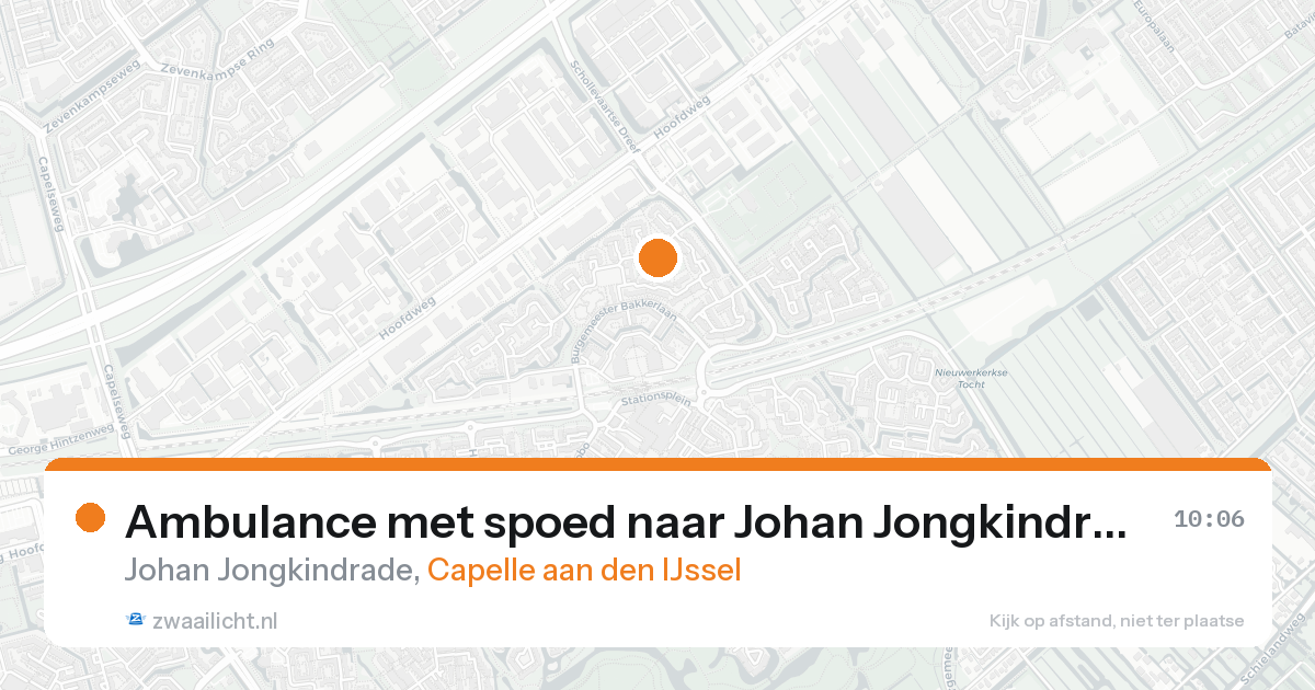 Ambulance met spoed naar Johan Jongkindrade in Capelle aan den IJssel — 19 aug 2026