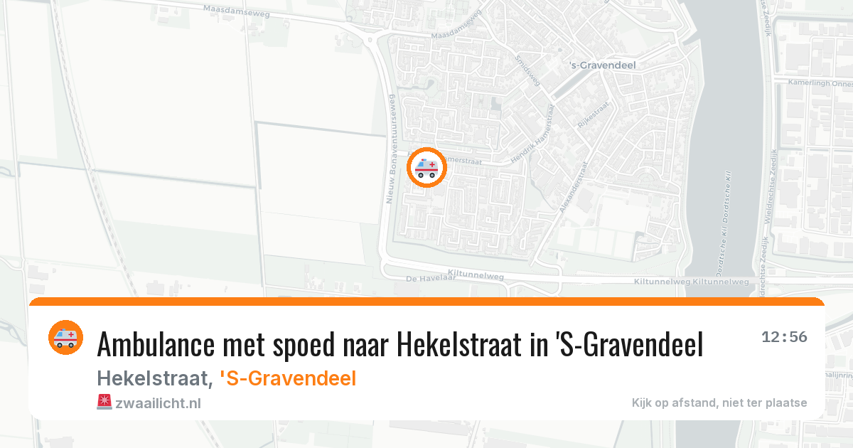 Ambulance met spoed naar Hekelstraat in 'S-Gravendeel — 30 mrt 2026