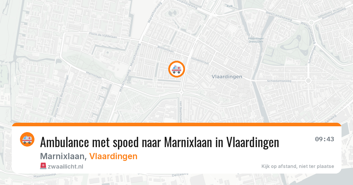 Ambulance met spoed naar Marnixlaan in Vlaardingen — 7 apr 2026