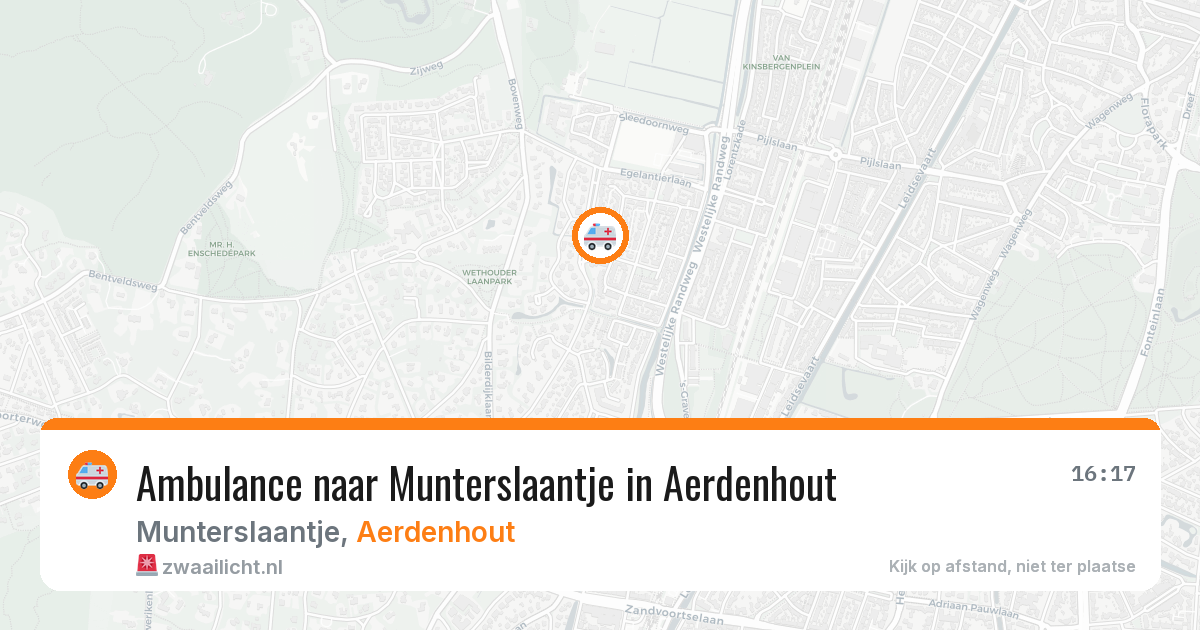 Ambulance naar Munterslaantje in Aerdenhout — 23 jun 2026