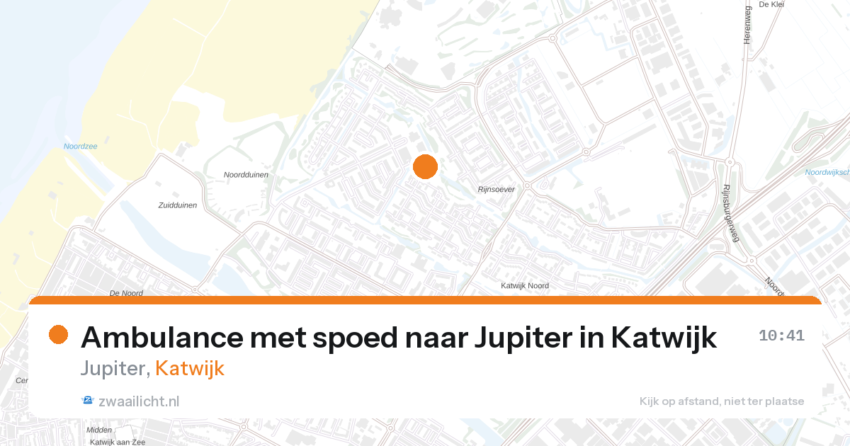 Ambulance met spoed naar Jupiter in Katwijk — 19 mrt 2026