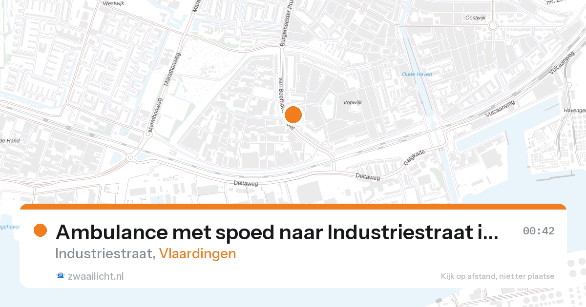 Ambulance met spoed naar Industriestraat in Vlaardingen — 13 feb 2026
