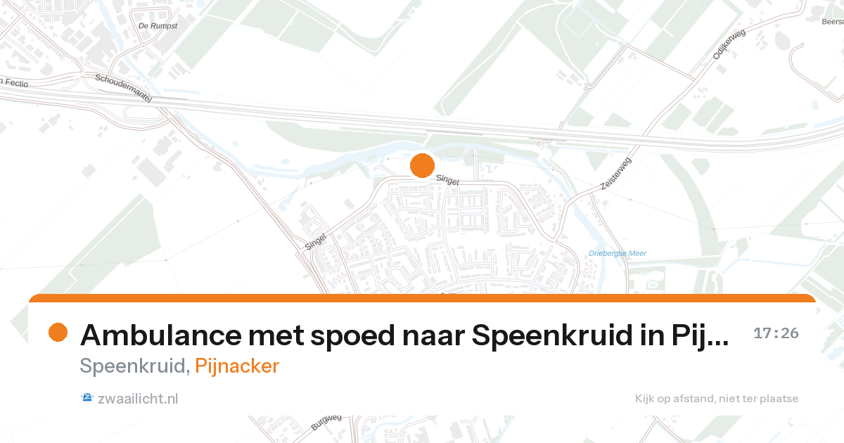 Ambulance met spoed naar Speenkruid in Pijnacker — 25 jan 2026