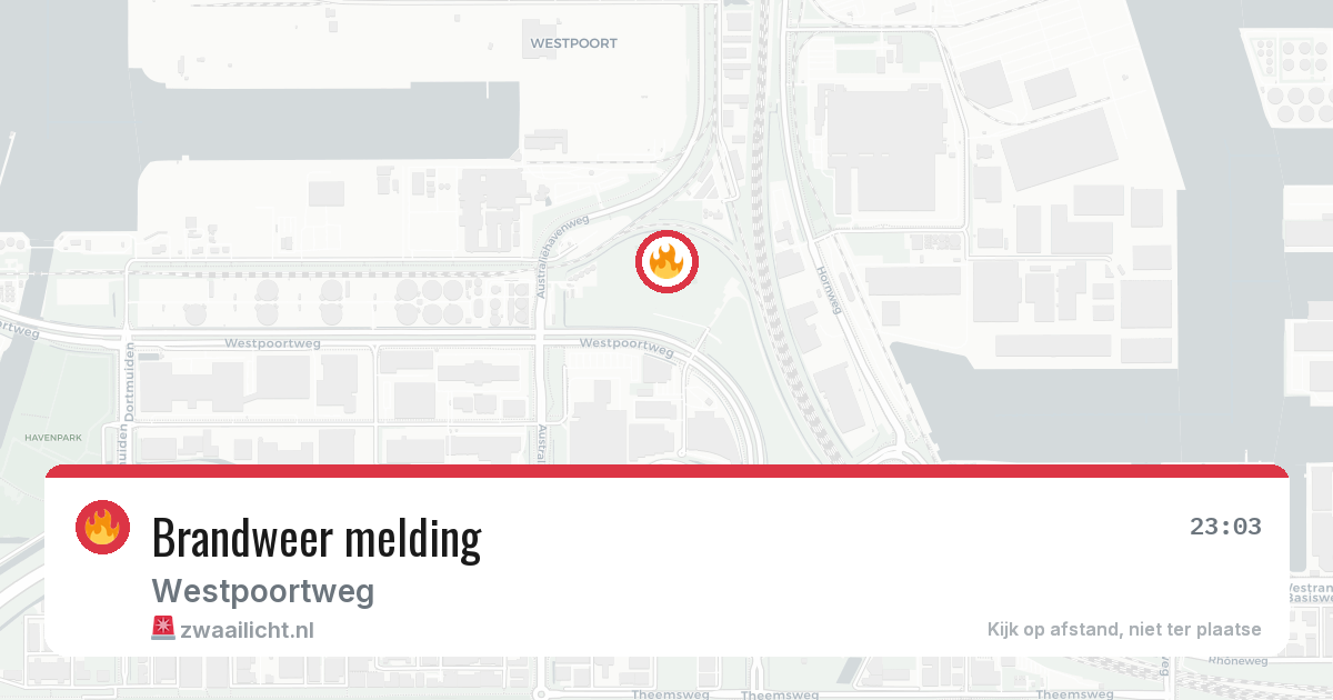 Brandweer melding — 4 jul 2026