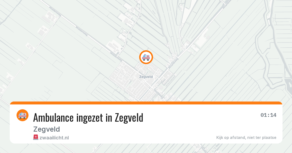 Ambulance ingezet in Zegveld — 26 apr 2026
