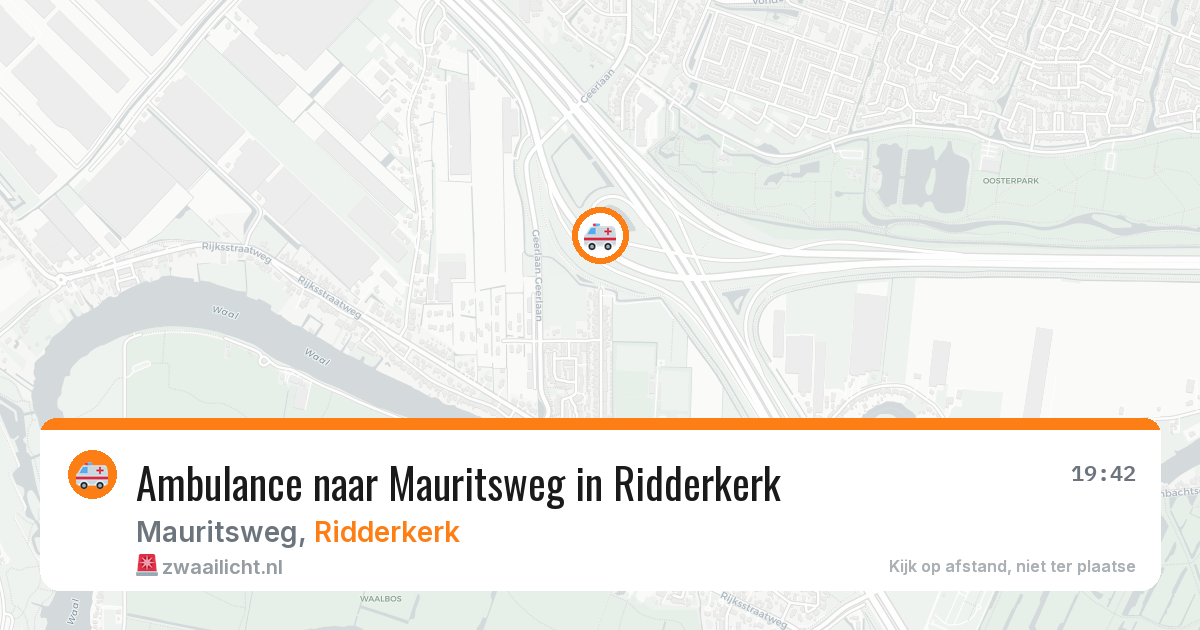 Ambulance naar Mauritsweg in Ridderkerk — 6 mei 2026