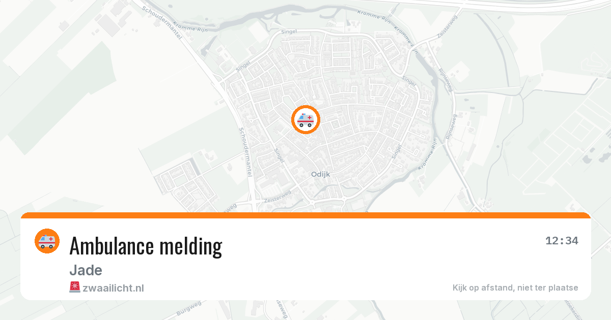 Ambulance melding — 9 jul 2026