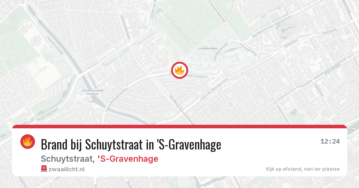 Brand bij Schuytstraat in 'S-Gravenhage — 18 jun 2026