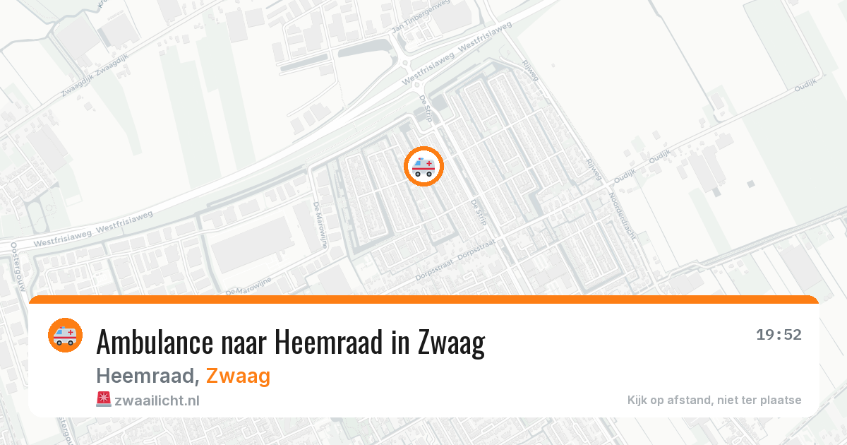 Ambulance naar Heemraad in Zwaag — 5 jul 2026