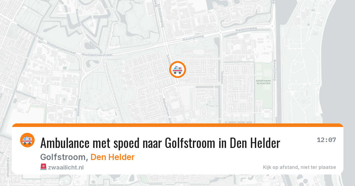 Ambulance met spoed naar Golfstroom in Den Helder — 31 jul 2026