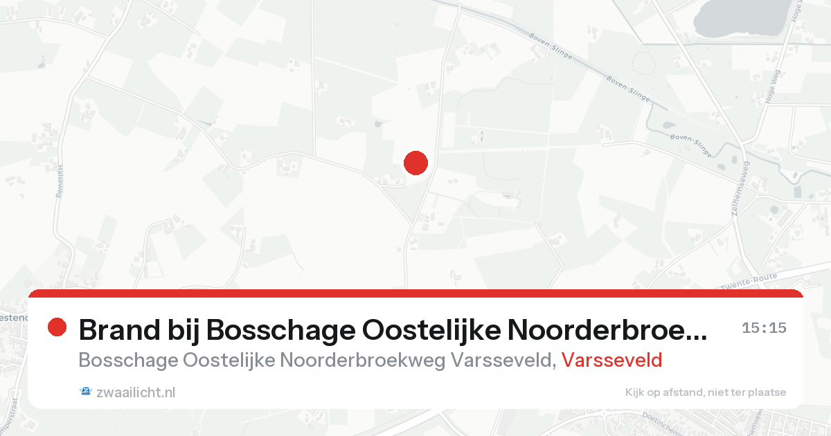 Brand bij Bosschage Oostelijke Noorderbroekweg Varsseveld in Varsseveld — 25 aug 2026