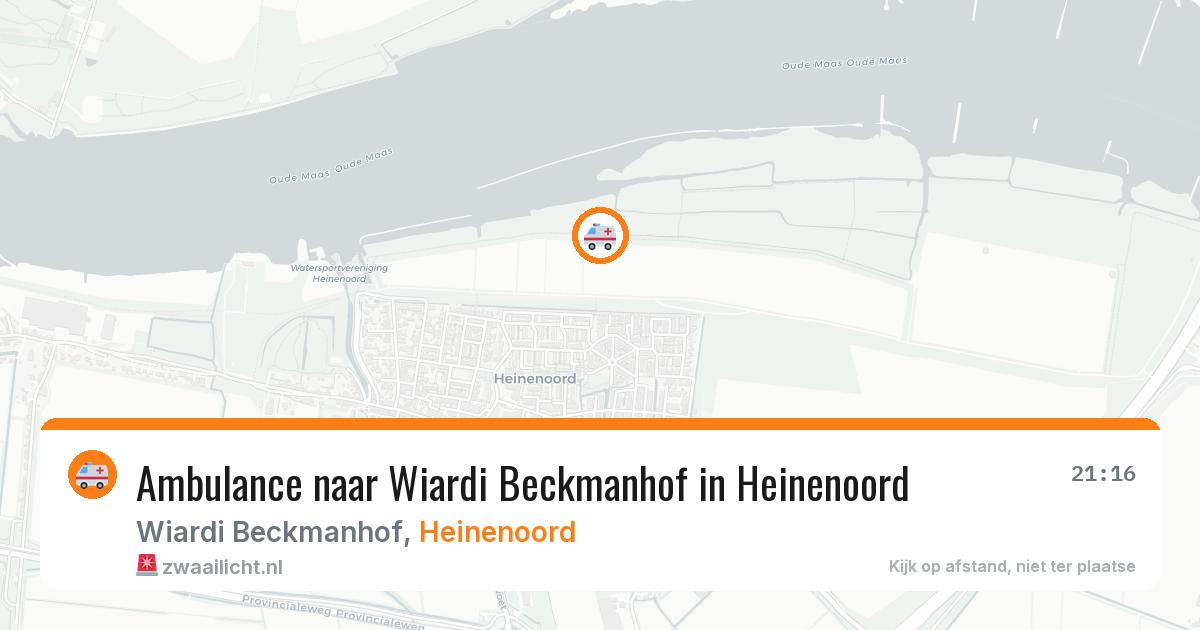 Ambulance naar Wiardi Beckmanhof in Heinenoord — 8 feb 2026