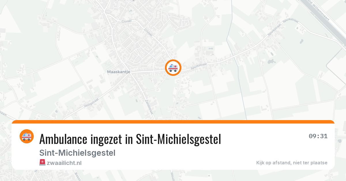 Ambulance ingezet in Sint-Michielsgestel — 12 aug 2026