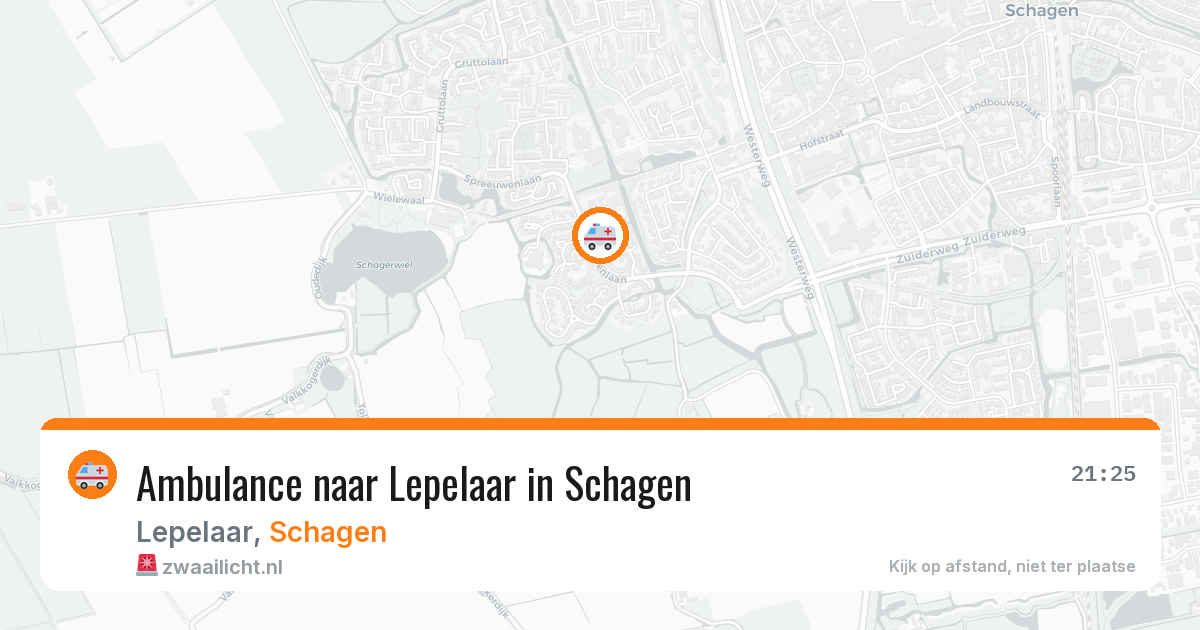 Ambulance naar Lepelaar in Schagen — 17 mei 2026