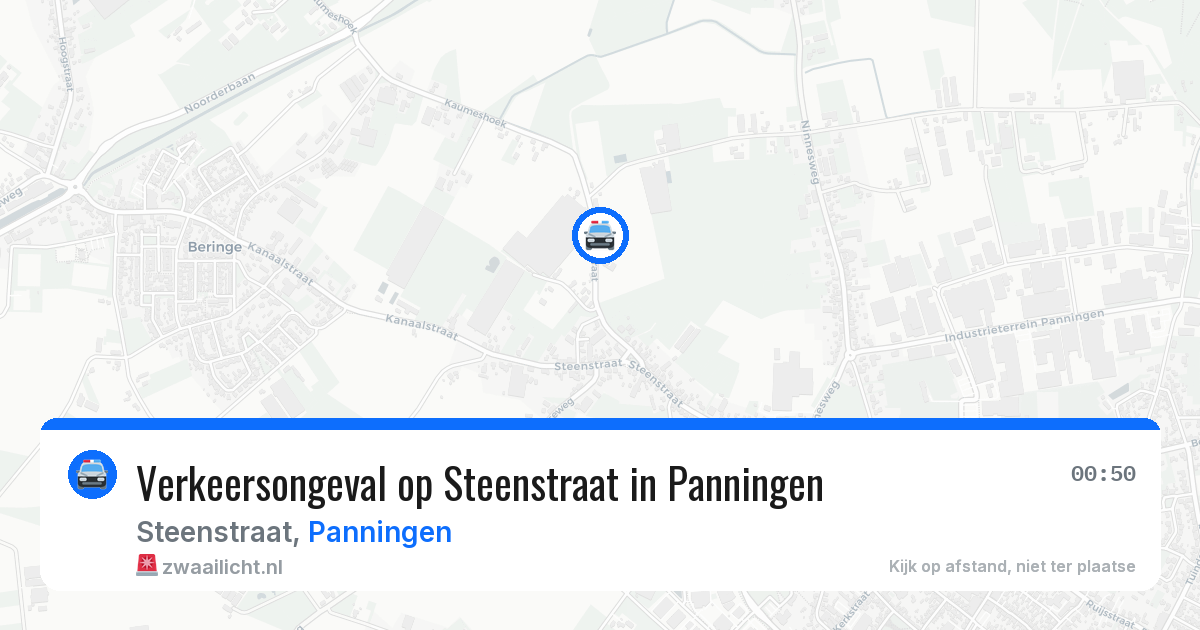 Verkeersongeval op Steenstraat in Panningen — 21 jul 2026