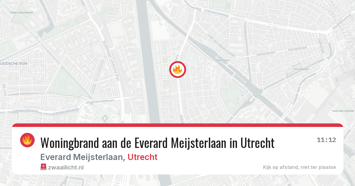 Woningbrand aan de Everard Meijsterlaan in Utrecht — 4 aug 2026