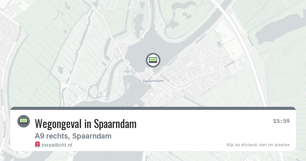 Wegongeval in Spaarndam — 12 mrt 2026