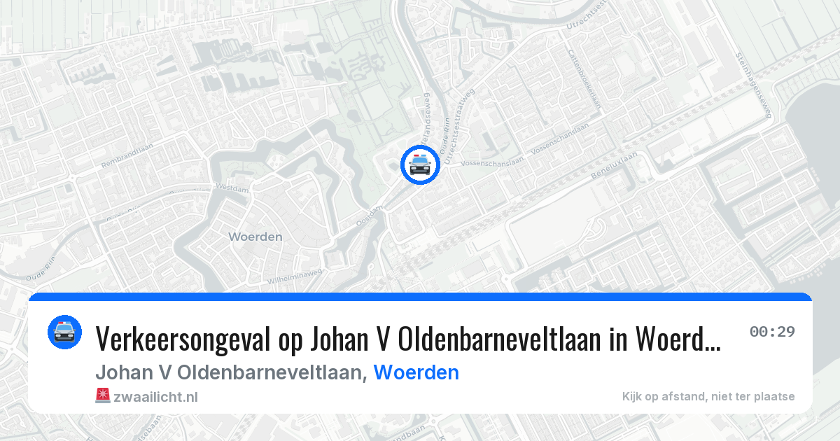 Verkeersongeval op Johan V Oldenbarneveltlaan in Woerden — 6 jun 2026