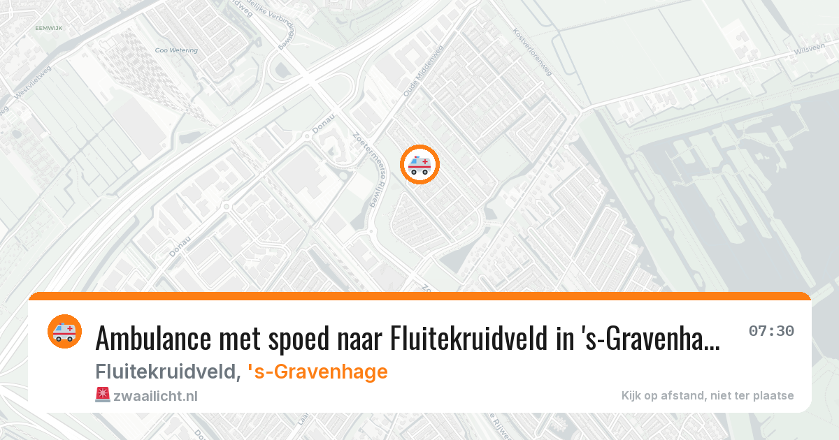 Ambulance met spoed naar Fluitekruidveld in 's-Gravenhage — 22 mei 2026