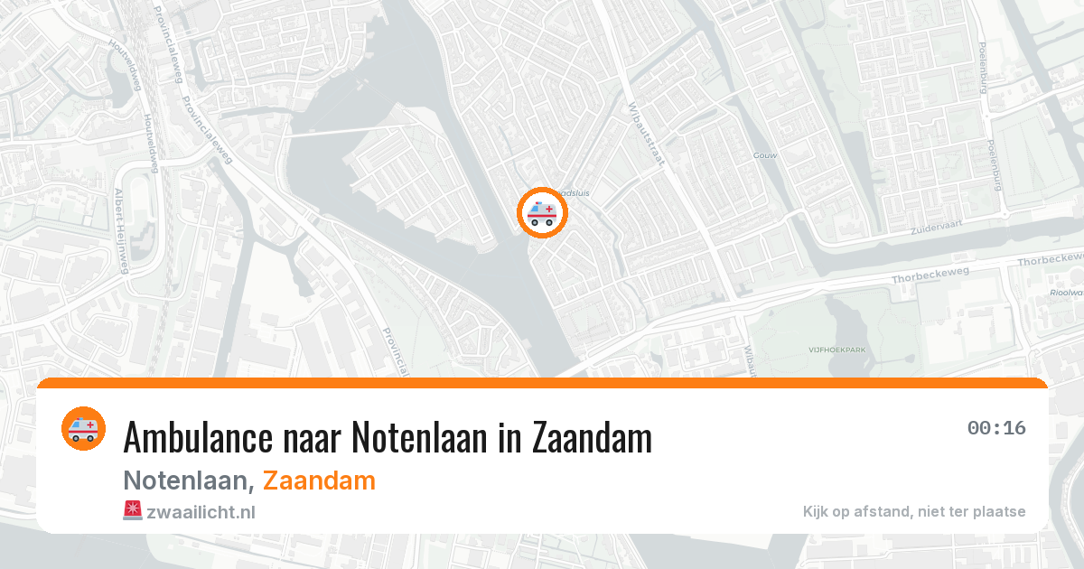 Ambulance naar Notenlaan in Zaandam — 27 jul 2026