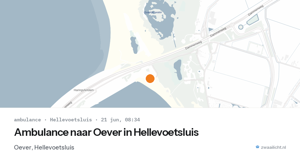 Ambulance naar Oever in Hellevoetsluis — 21 jun 2026
