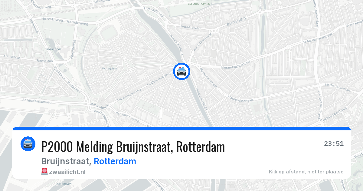 P2000 Melding Bruijnstraat, Rotterdam — 30 jun 2026