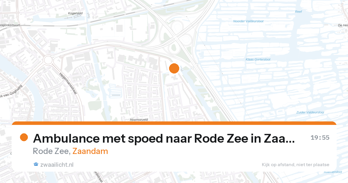 Ambulance met spoed naar Rode Zee in Zaandam — 10 aug 2026