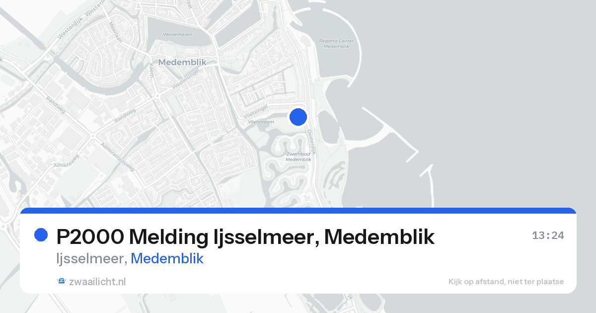 P2000 Melding Ijsselmeer, Medemblik — 10 aug 2026