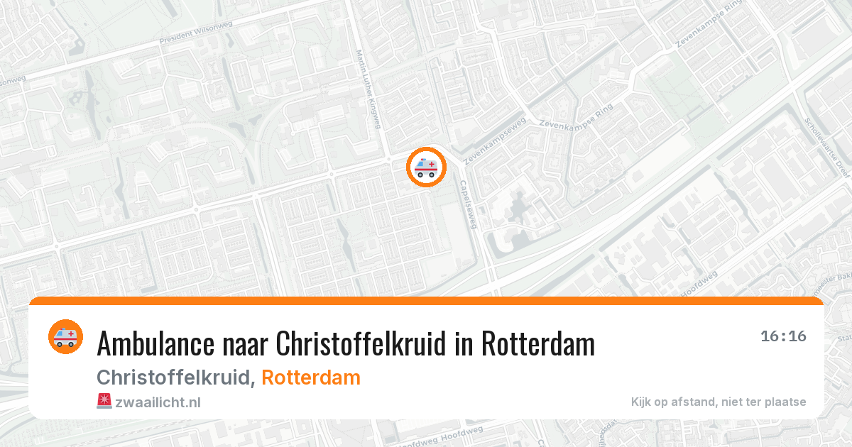 Ambulance naar Christoffelkruid in Rotterdam — 26 jun 2026