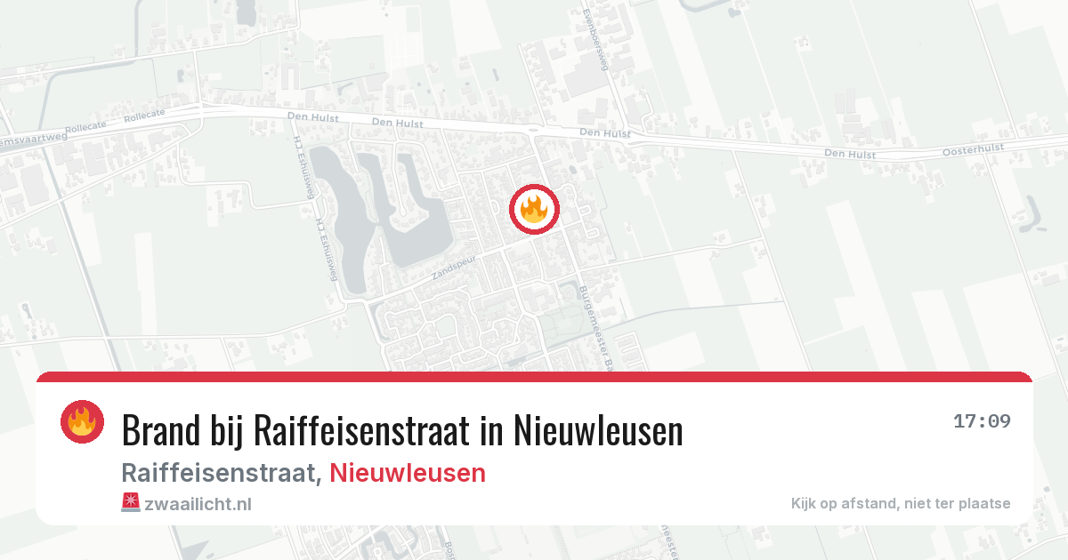 Brand bij Raiffeisenstraat in Nieuwleusen — 7 apr 2026