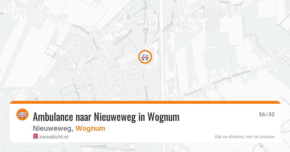 Ambulance naar Nieuweweg in Wognum — 23 mrt 2026