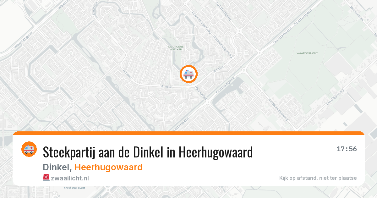 Steekpartij aan de Dinkel in Heerhugowaard — 24 jul 2026